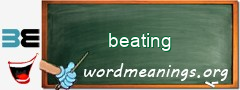 WordMeaning blackboard for beating